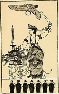 Representación de la Kandake Amanirenas (40 a. C.-10 a. C.)