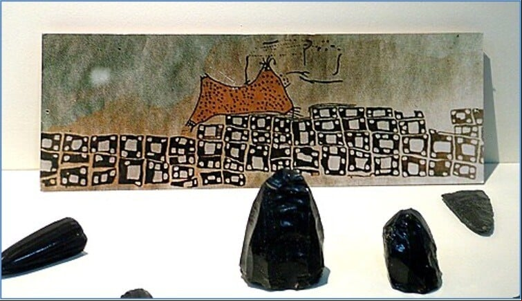 Fresco del volcán