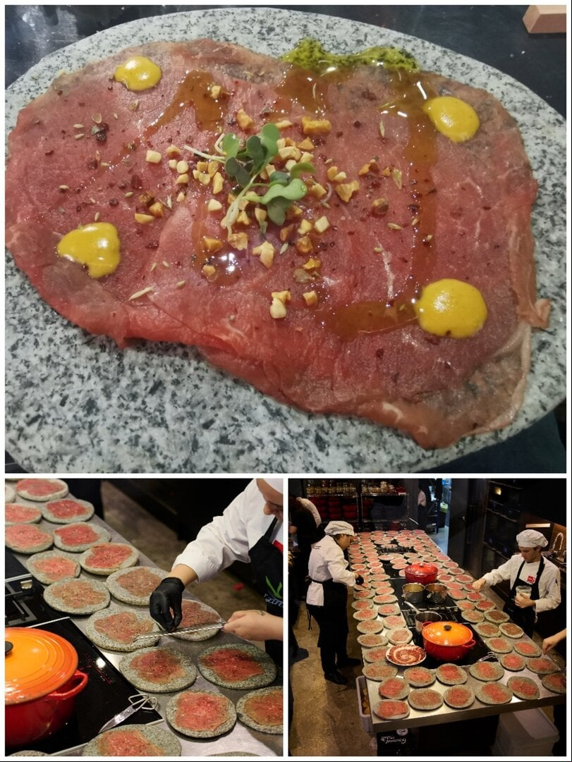 2) Carpaccio de ternera, la estrella del menú